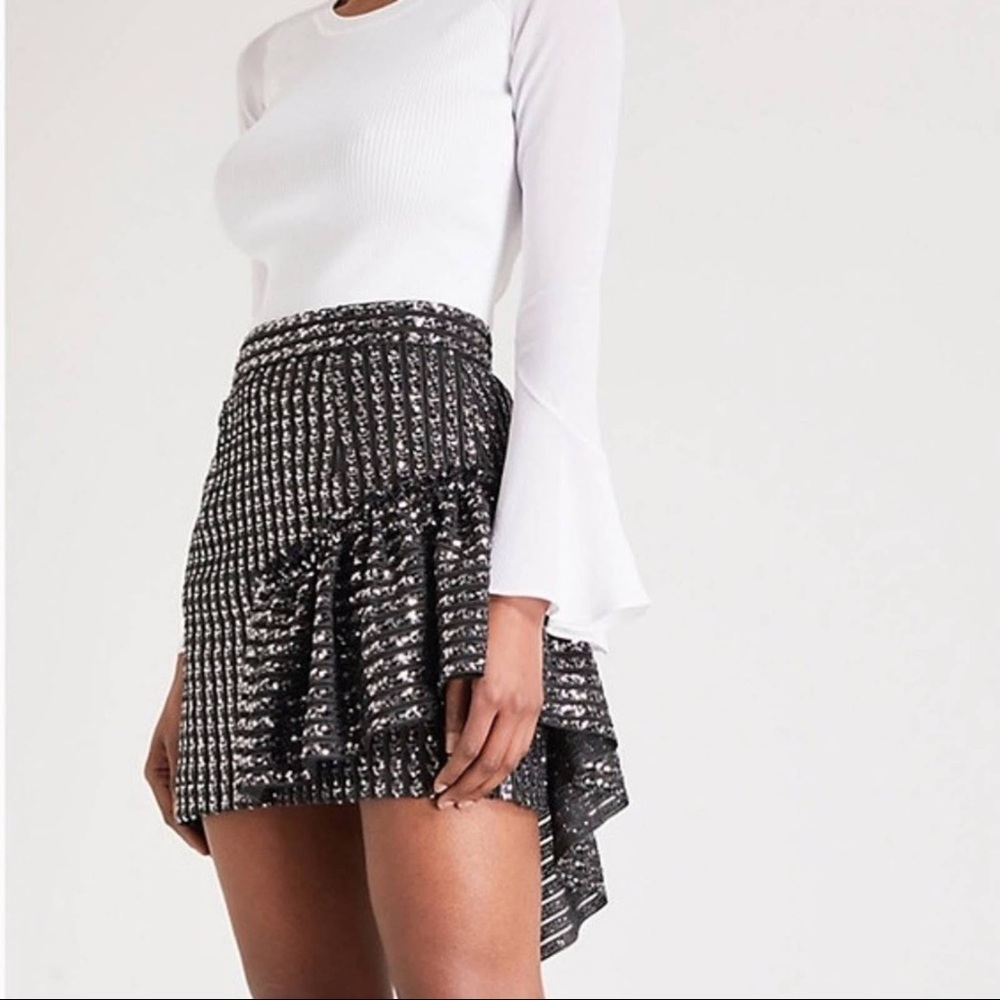 Sandro Sequin Mini Skirt